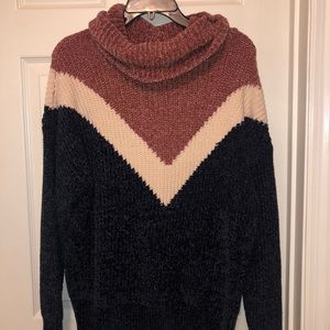 Cute orange & blue sweater